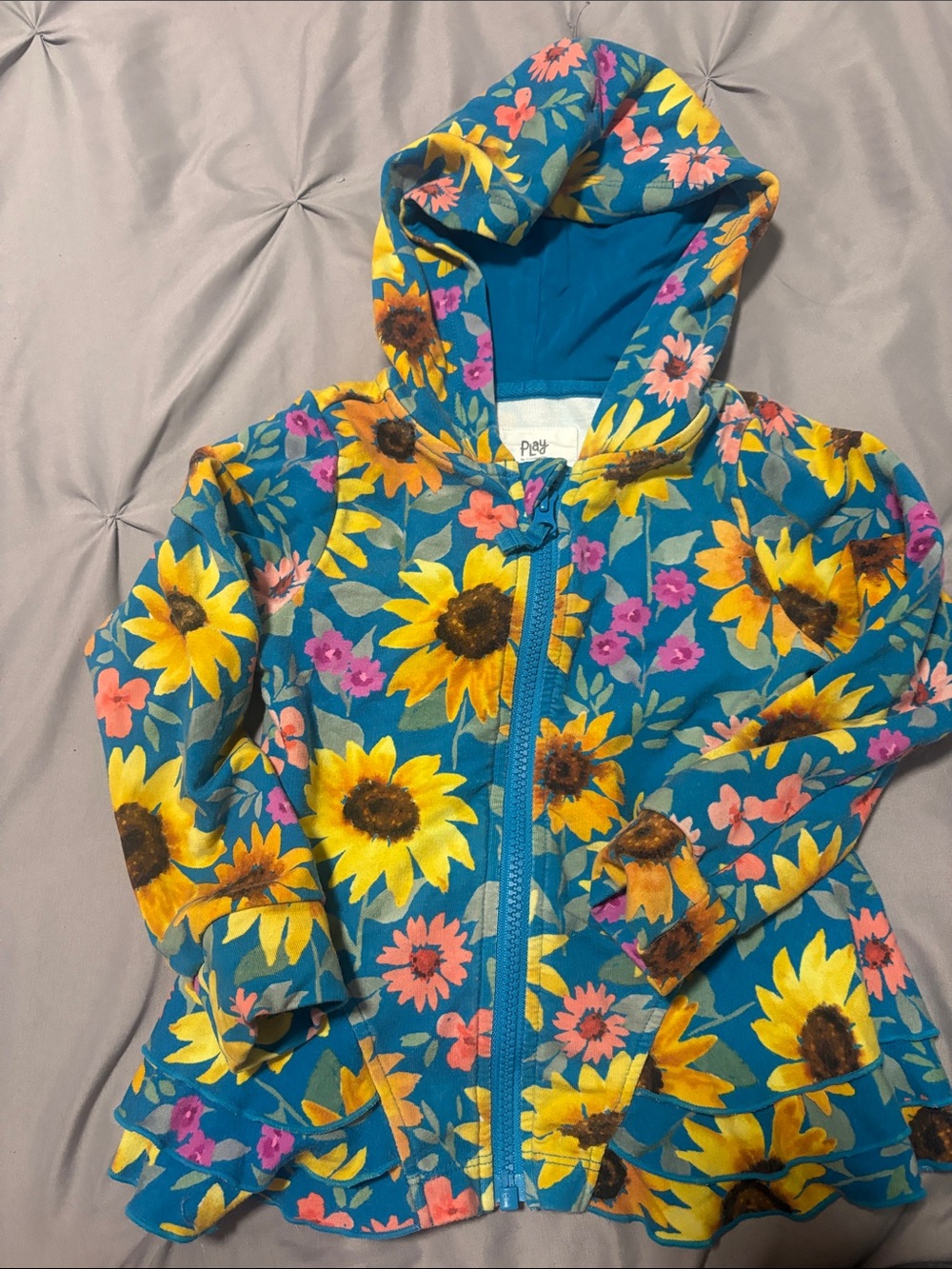 Little Sleepies Sunflower Zip-Up